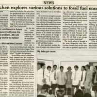 MacCracken explores various solutions to fossil fuel energy crisis