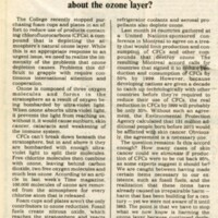 What do we really know about the ozone layer?