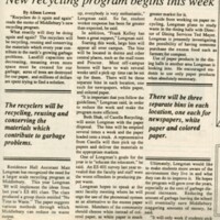 New recycling program begins this week