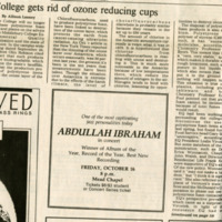 College gets rid of ozone reducing cups